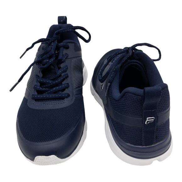 Fila Navy Blue Memory Foam Steel Sprint Lace Up Athletic Sneakers 8.5 Men's - Picture 7 of 9
